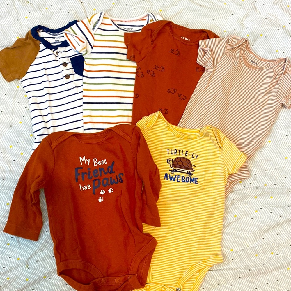 6 month onesies.